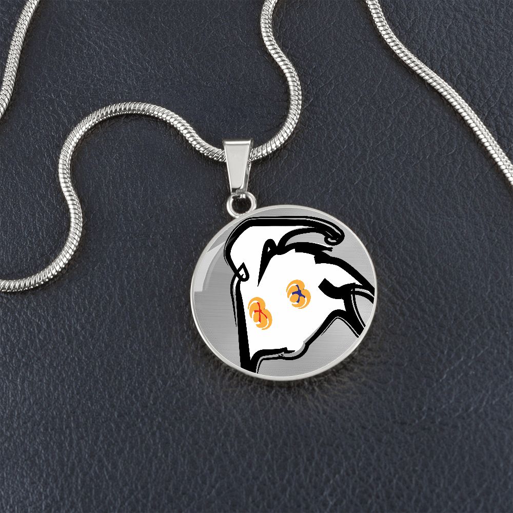 Material Circle Pendant -Perks*