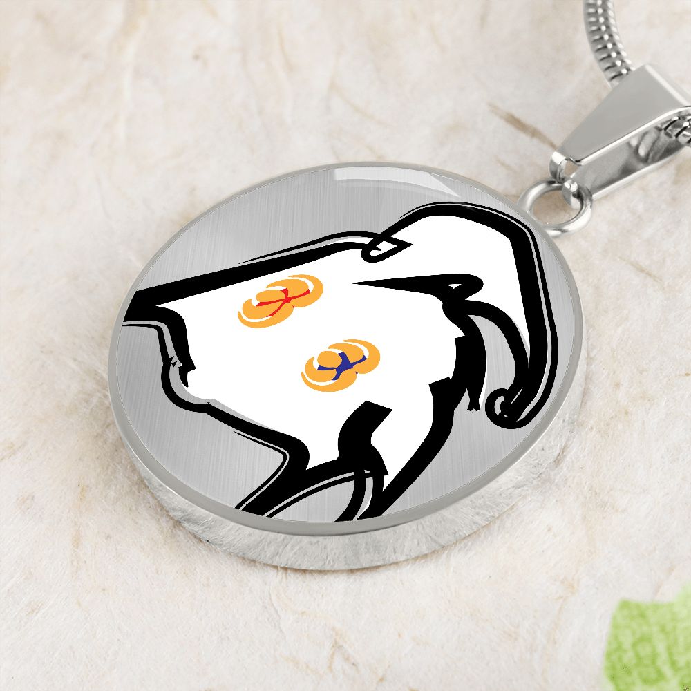 Material Circle Pendant -Perks*