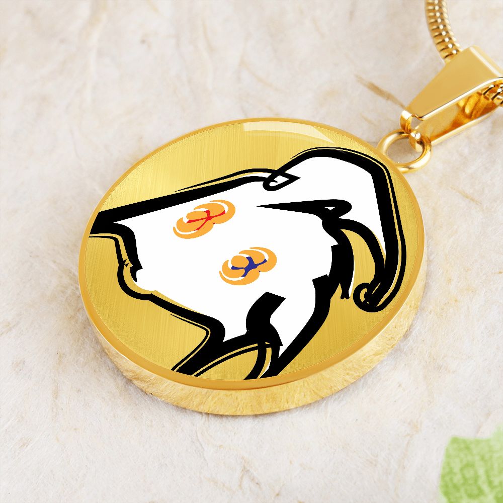 Material Circle Pendant -Perks*