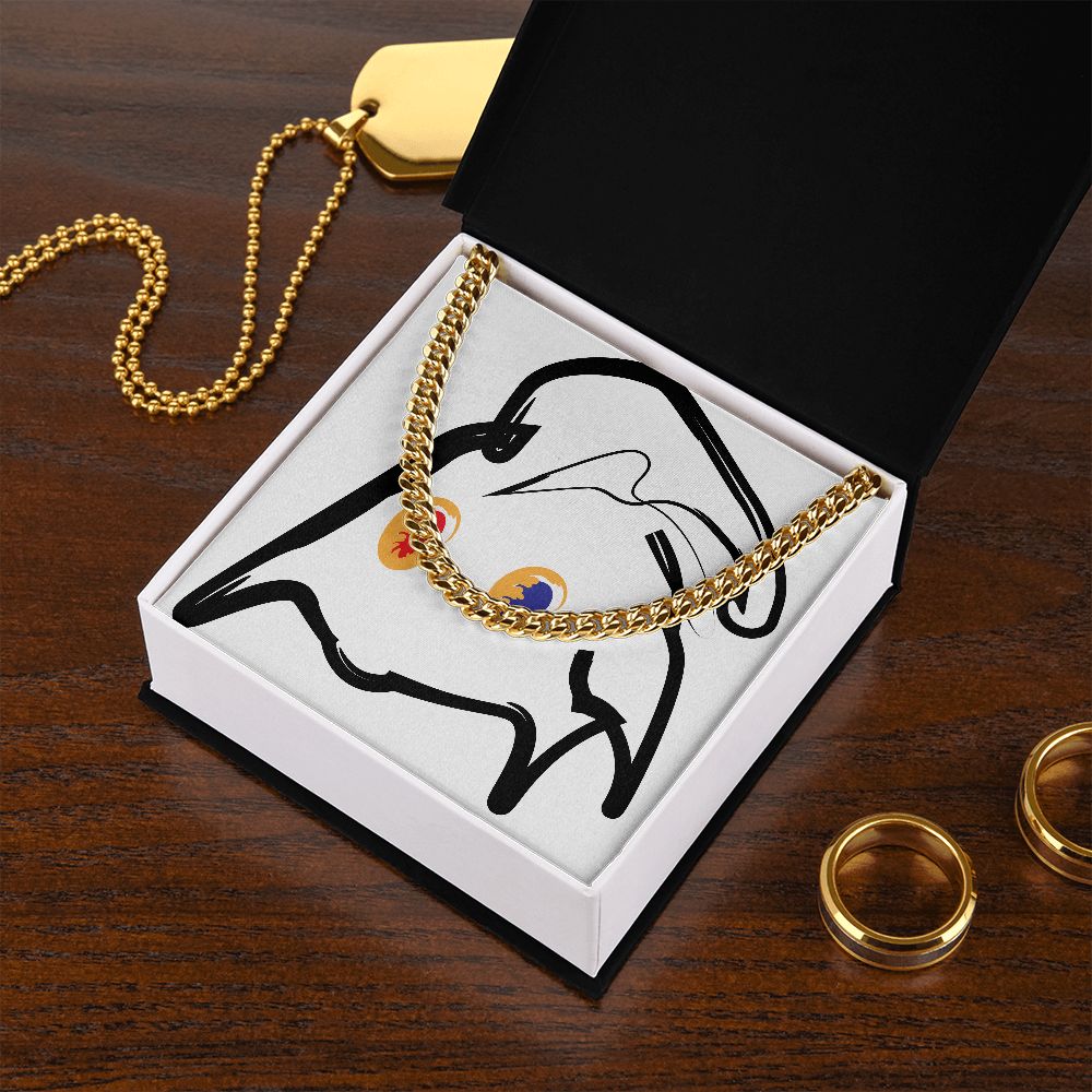 MATERIAL ABSTRACT BOX -Perks*  FREE STAINLESS STEEL CHAIN