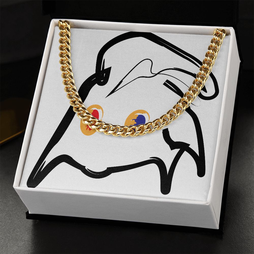 MATERIAL ABSTRACT BOX -Perks*  FREE STAINLESS STEEL CHAIN