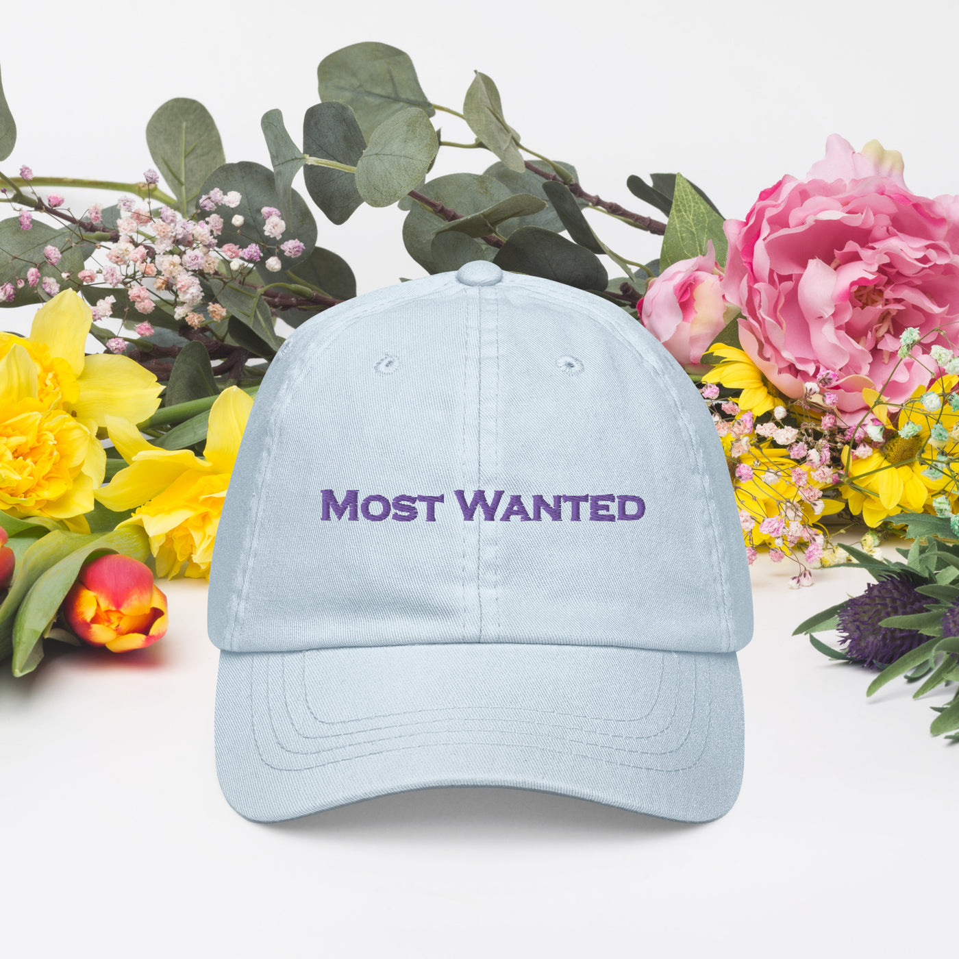 Most Wanted  Embroidered "Purple" Pastel🥶🥶🥶 Baseball Hat