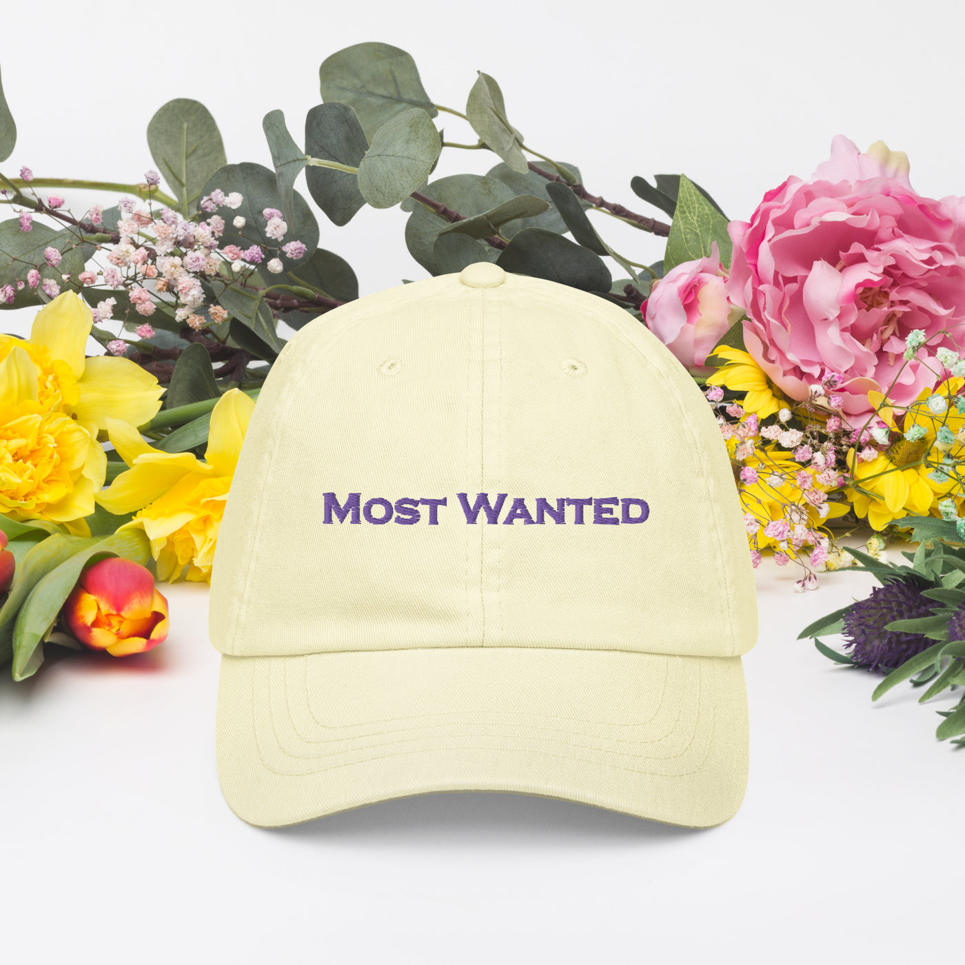 Most Wanted  Embroidered "Purple" Pastel🥶🥶🥶 Baseball Hat