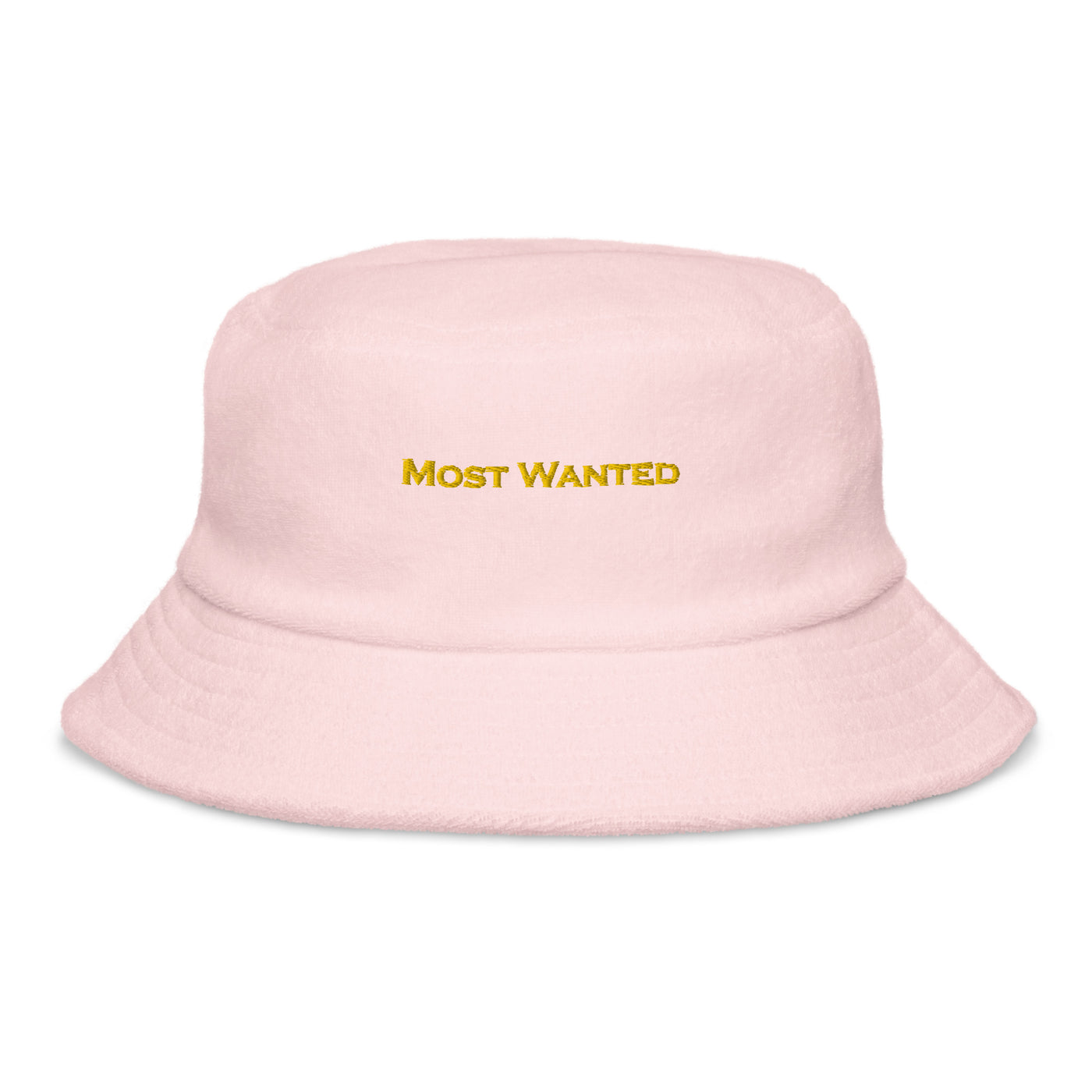 Gold Embroidered "Most Wanted" Chill🥶🥶🥶 Bucket Hat