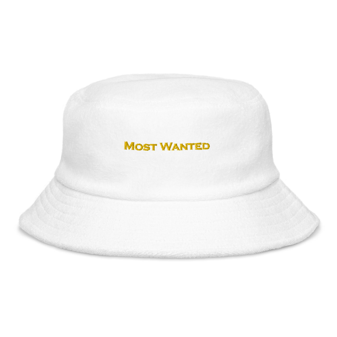 Gold Embroidered "Most Wanted" Chill🥶🥶🥶 Bucket Hat